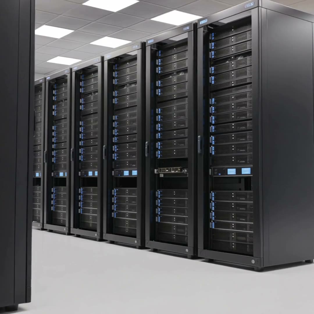 Data center server racks — architecture concept